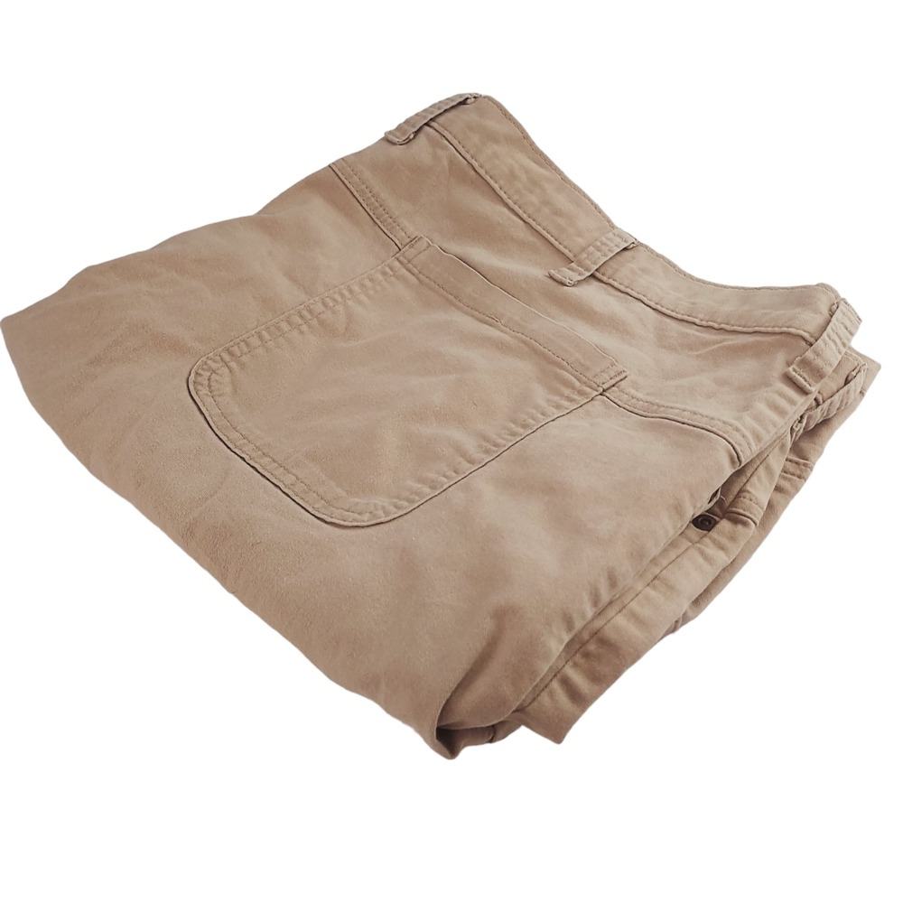 Wrangler Cargo Shorts Mens‎ 46 Khaki Rugged Wear Cotton Stretch 36575KH